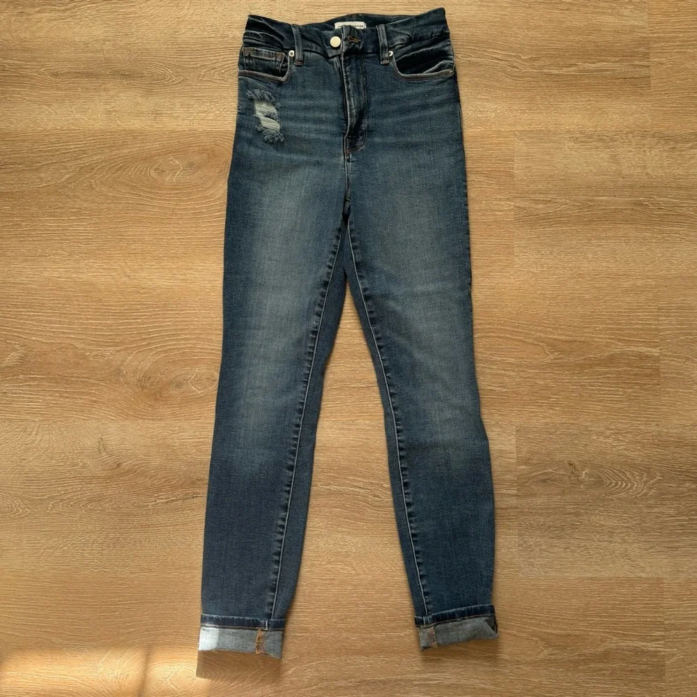 Good American Good Waist High Waisted Skinny Jeans - Picture 2 of 5